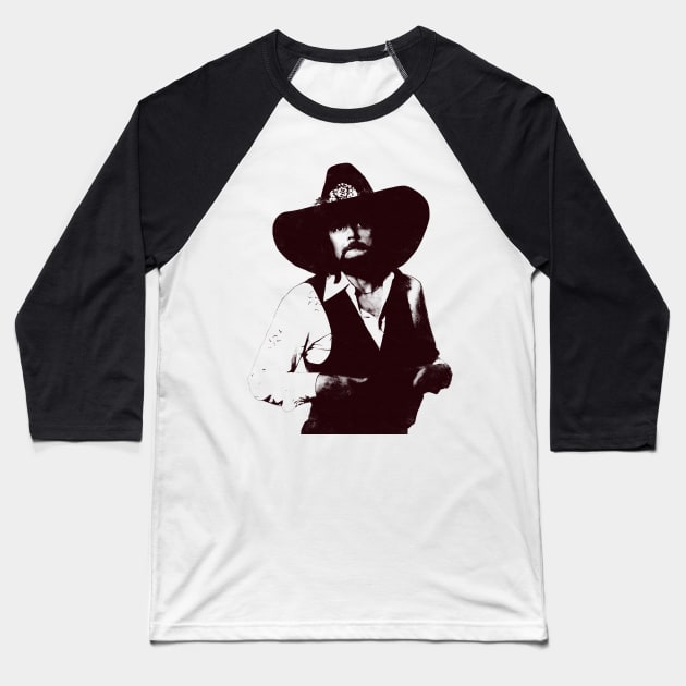 Johnny Paycheck - Armed and Crazy Baseball T-Shirt by tykler